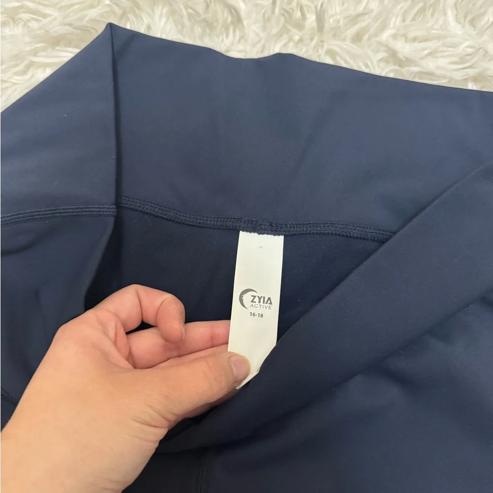 ZYIA Dark Blue Women's Leggings - Picture 2 of 4